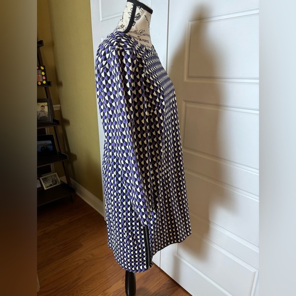 J Crew Jet Set Geo Shift Career 3/4 Sleeve Dress - Picture 6 of 10